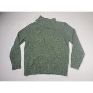 Appleseed's Women's Medium Green Cut Turtle Neck